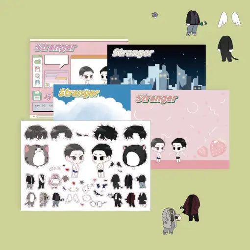 Stranger - Dress Up Sticker Set - Stranger - Stickers - Harumio