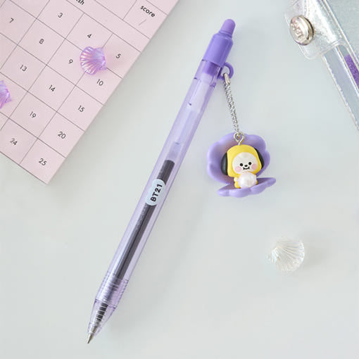 BT21 - BABY PEARL Figure Gel Pen - Line Friends - Gel Pen - Harumio