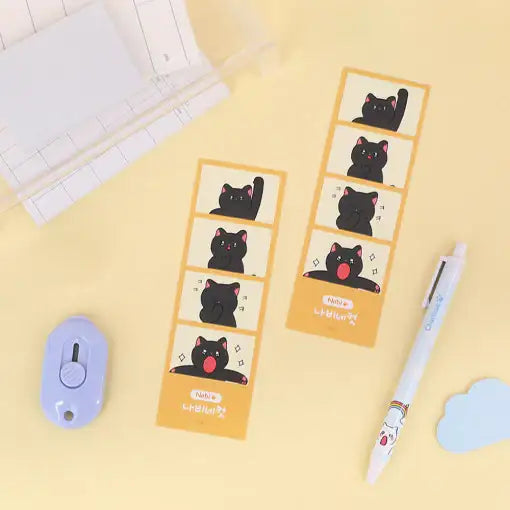 Meow Man - Vertical 4-Cut Stickers - Webtoon Friends - Home & Living, Accessories - Harumio