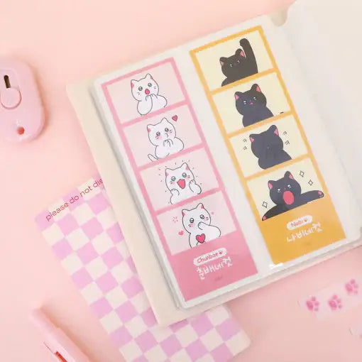 Meow Man - Vertical 4-Cut Stickers - Webtoon Friends - Home & Living, Accessories - Harumio