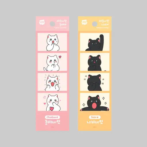 Meow Man - Vertical 4-Cut Stickers - Webtoon Friends - Home & Living, Accessories - Harumio