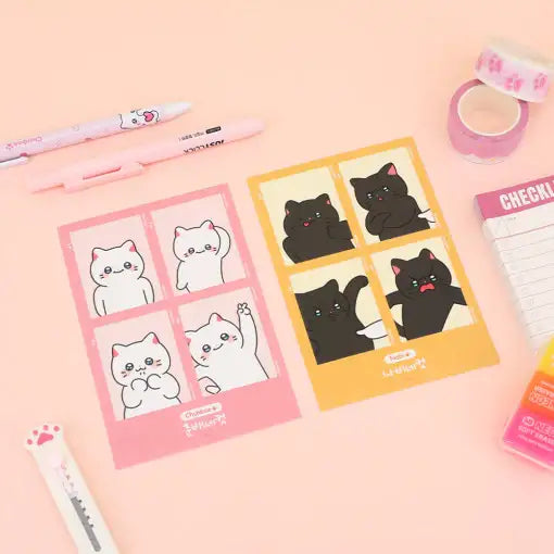 Meow Man - 4-Cut Stickers - Webtoon Friends - Home & Living, Accessories - Harumio