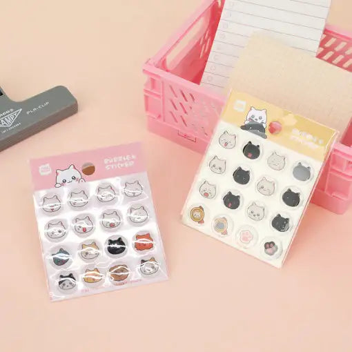 Meow Man - Epoxy Bubble Stickers - Webtoon Friends - Home & Living, Accessories - Harumio