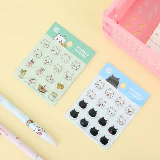 Meow Man - Epoxy Bubble Stickers - Webtoon Friends - Home & Living, Accessories - Harumio