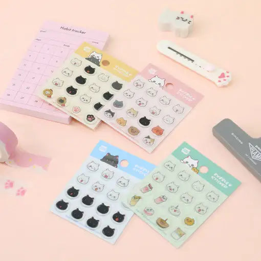 Meow Man - Epoxy Bubble Stickers - Webtoon Friends - Home & Living, Accessories - Harumio