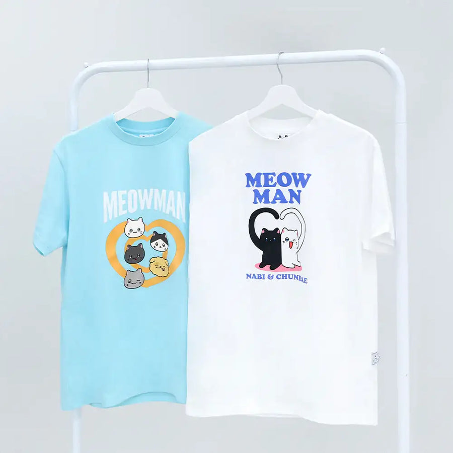 Meow Man - Short Sleeve T-Shirt - Webtoon Friends - Home & Living, Accessories - Harumio