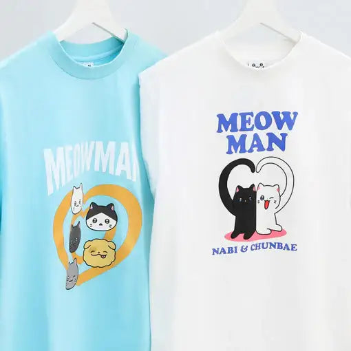 Meow Man - Short Sleeve T-Shirt - Webtoon Friends - Home & Living, Accessories - Harumio