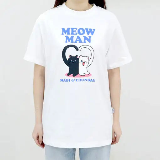 Meow Man - Short Sleeve T-Shirt - Webtoon Friends - Home & Living, Accessories - Harumio