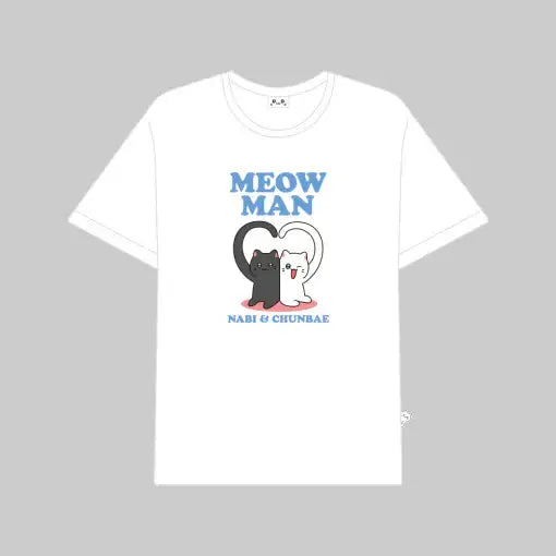 Meow Man - Short Sleeve T-Shirt - Webtoon Friends - Home & Living, Accessories - Harumio