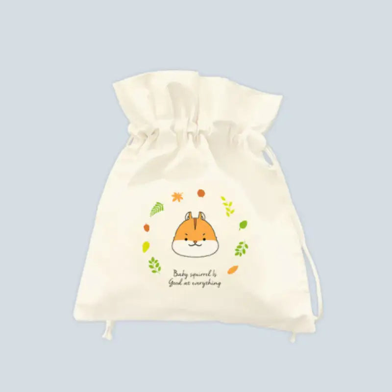Baby Squirrel is Good at Everything - Aperture Eco Bag - Daon Webtoon Store - Eco Bags - Harumio