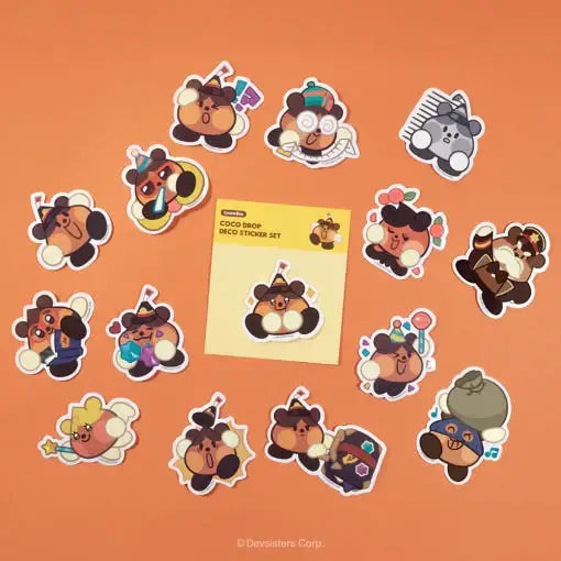 Cookie Run: Adventure Tower - Coco Drop Deco Sticker Set - Cookie Run - Sticker - Harumio