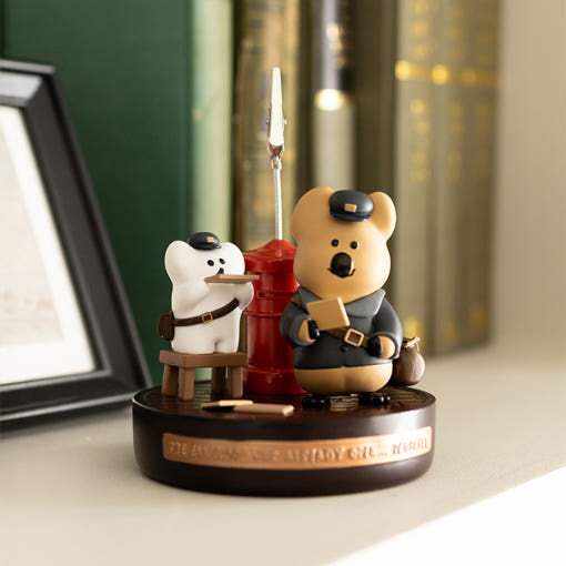 Dinotaeng - Post Office Quokka & Bobo Memo Holder - Line Friends - Memo Holder - Harumio