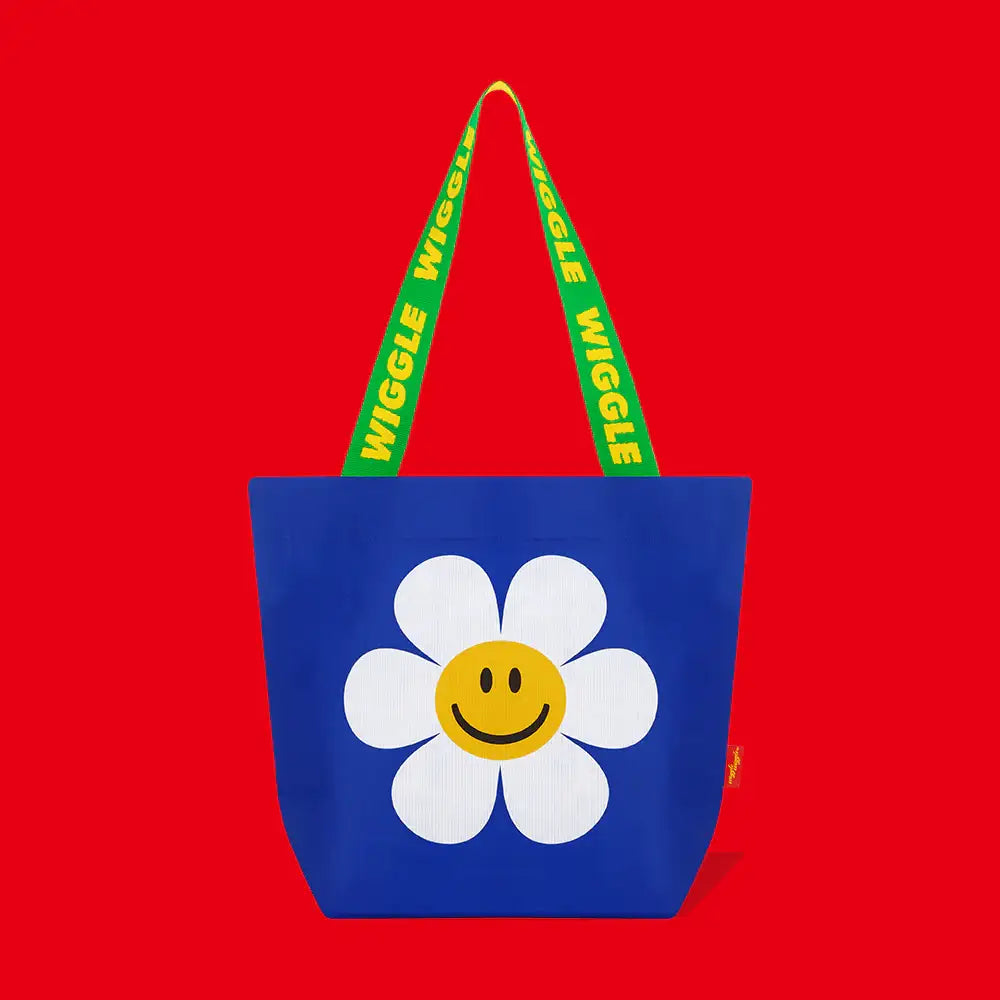 Wiggle Wiggle - Smile We Love Blue Reusable Shopper Bag - Wiggle Wiggle - Shopper Bag - Harumio