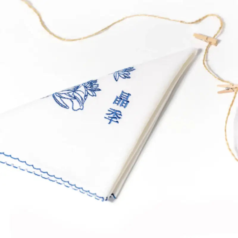 Jeong-Nyeon - Embroidered Handkerchief - Soone Content - Handkerchief - Harumio