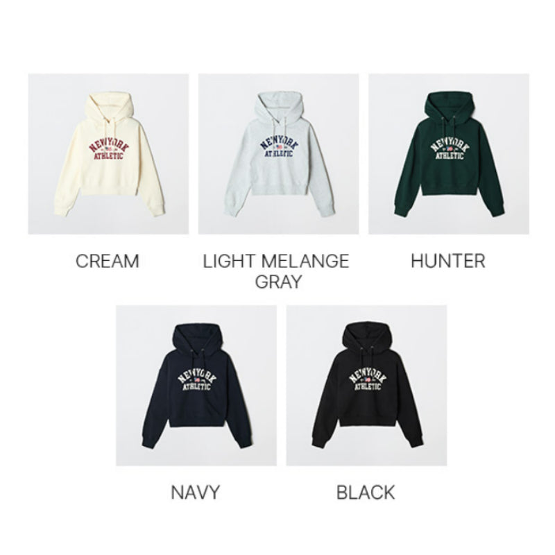 SPAO - NEWYORK Crop Hooded Pullover