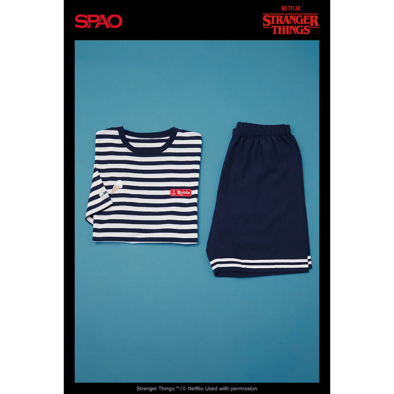 SPAO x Stranger Things - SCOOPS AHOY Short-sleeved Pajamas