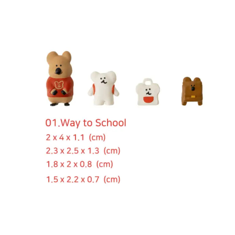 Dinotaeng - Quokka in School Magnet - Dinotaeng - Magnets - Harumio