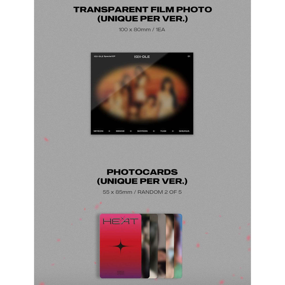 (G)I-DLE - Heat : Premium Sleeve Album (Flare Version) - Cube Entertainment - Album - Harumio