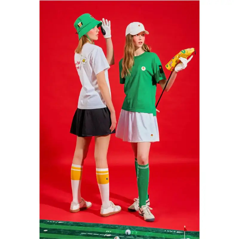 Wiggle Wiggle X Golden Bear - Jersey Flared Skirt - Wiggle Wiggle - Skirt - Harumio
