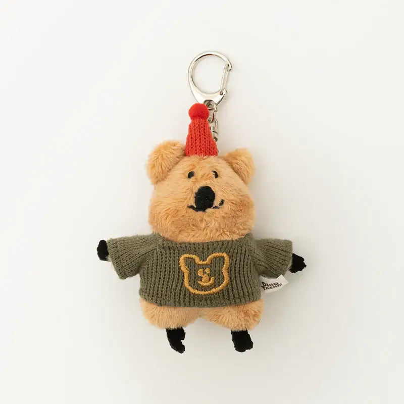 Dinotaeng - Quokka in School Flat fur keyring - Dinotaeng - Doll keyrings - Harumio