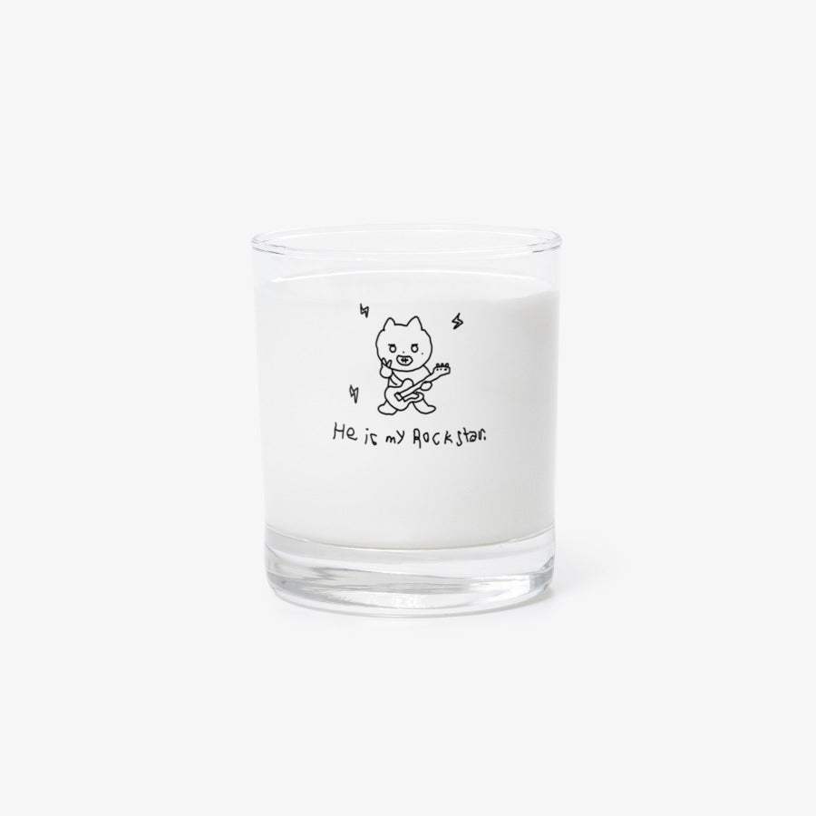 Dalme - He is my Rock Star Glass Cup - Marpple Shop - Glass Cup - Harumio