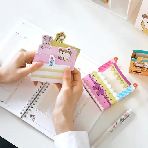Maru Is a Puppy - 4-Fold Index Sticky Note - Webtoon Friends - Home & Living, Accessories - Harumio
