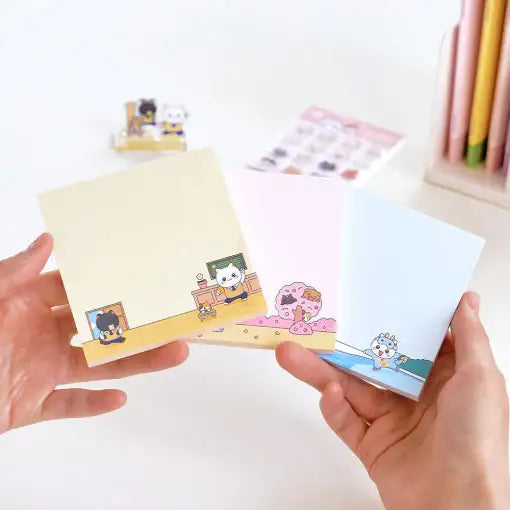 Meow Man - Square Notepad - Webtoon Friends - Home & Living, Accessories - Harumio