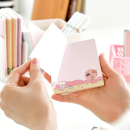 Meow Man - Square Notepad - Webtoon Friends - Home & Living, Accessories - Harumio