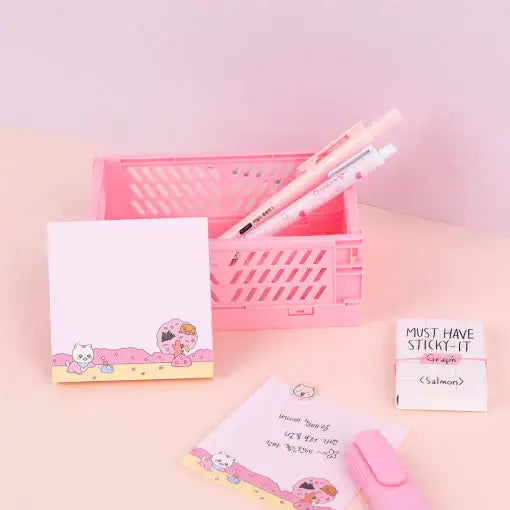 Meow Man - Square Notepad - Webtoon Friends - Home & Living, Accessories - Harumio