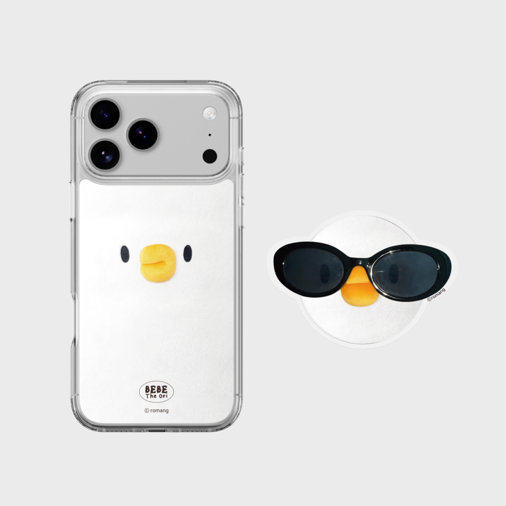 BEBE!Ori x SLBS - Bebe the Ori Face Clear Magnet Case 3-Piece Set (iPhone 17 Series)