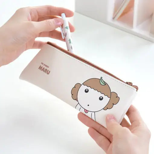 Maru Is a Puppy - Flat Pouch - Webtoon Friends - Stationery - Harumio