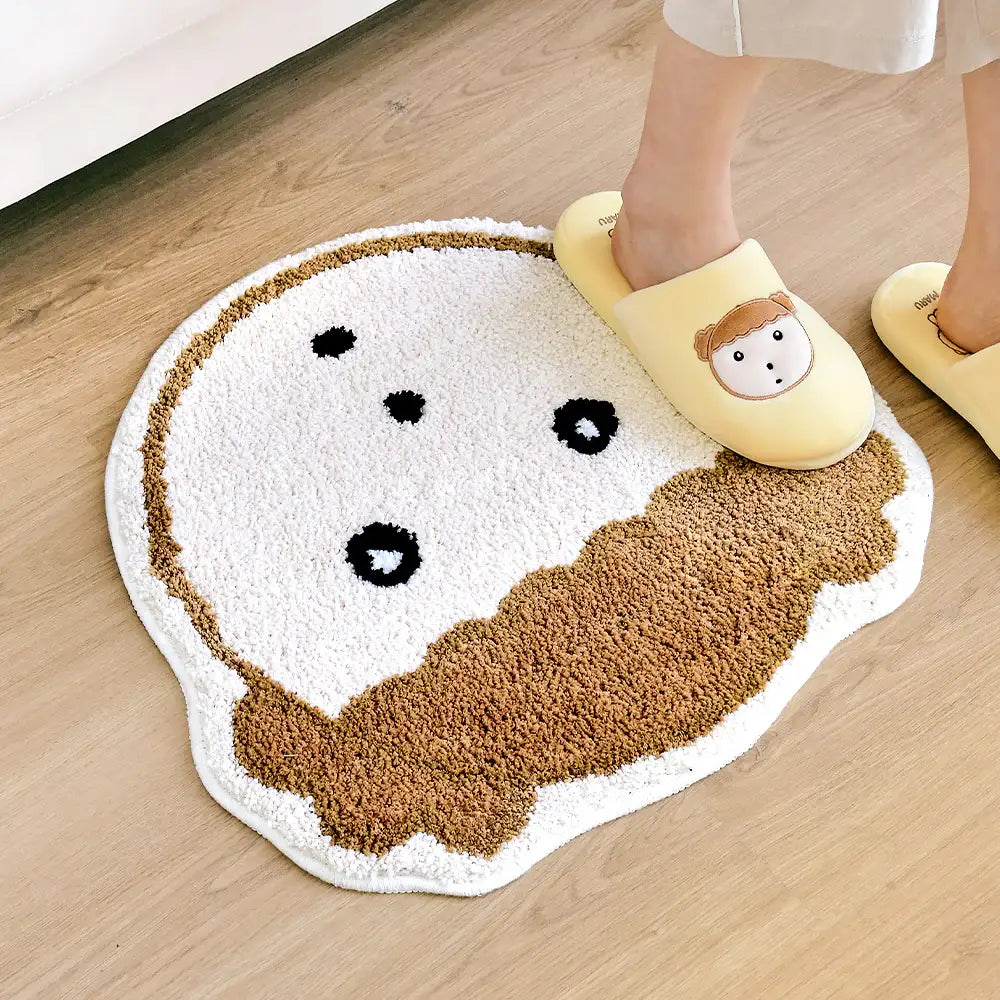 Maru Is a Puppy - Face Rug - Webtoon Friends - Home & Living, Accessories - Harumio