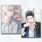 Between The Lines - Canvas Picture Frame - Official W - Illustrated Colored Paper - Harumio
