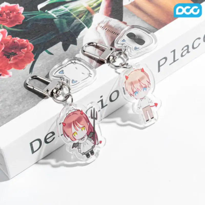 How to Survive as a Maid in a Horror Game - Acrylic Keyring - DCC Store - Acrylic Keyring - Harumio