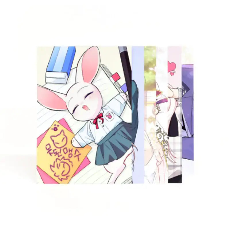 Little Rabbit And The Big Bad Leopard - Postcard Set - Soone Content - Postcards - Harumio