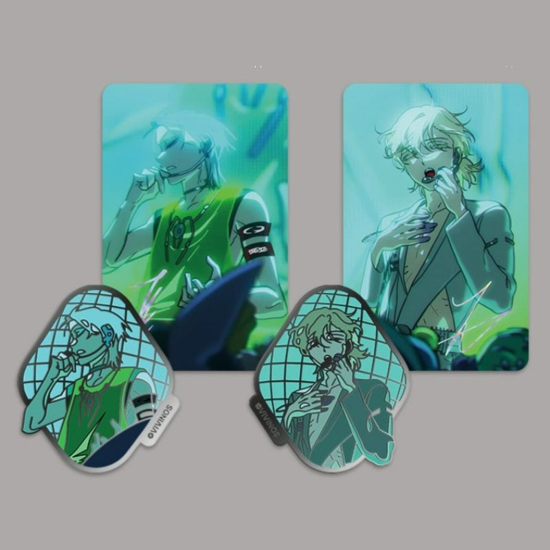Alien Stage X ANIPLUS - Metal Badge & Photocard Set - ANIPLUS - Metal Badge - Harumio