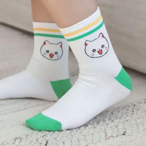 Meow Man - Middle Socks - Webtoon Friends - Home & Living, Accessories - Harumio