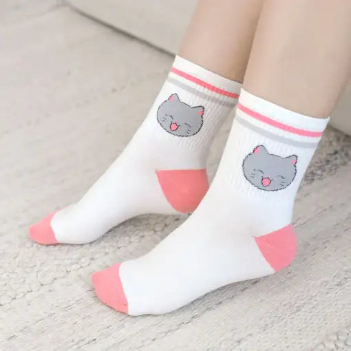 Meow Man - Middle Socks - Webtoon Friends - Home & Living, Accessories - Harumio