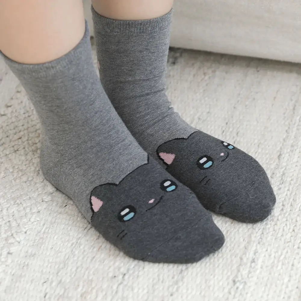 Meow Man - Middle Socks - Webtoon Friends - Home & Living, Accessories - Harumio