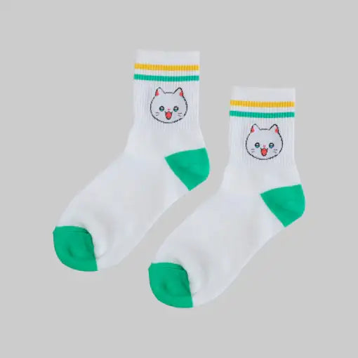 Meow Man - Middle Socks - Webtoon Friends - Home & Living, Accessories - Harumio