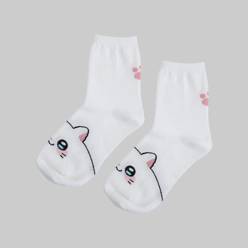 Meow Man - Middle Socks - Webtoon Friends - Home & Living, Accessories - Harumio