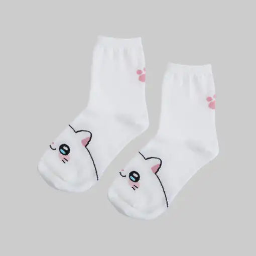 Meow Man - Middle Socks - Webtoon Friends - Home & Living, Accessories - Harumio