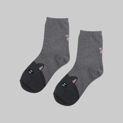 Meow Man - Middle Socks - Webtoon Friends - Home & Living, Accessories - Harumio