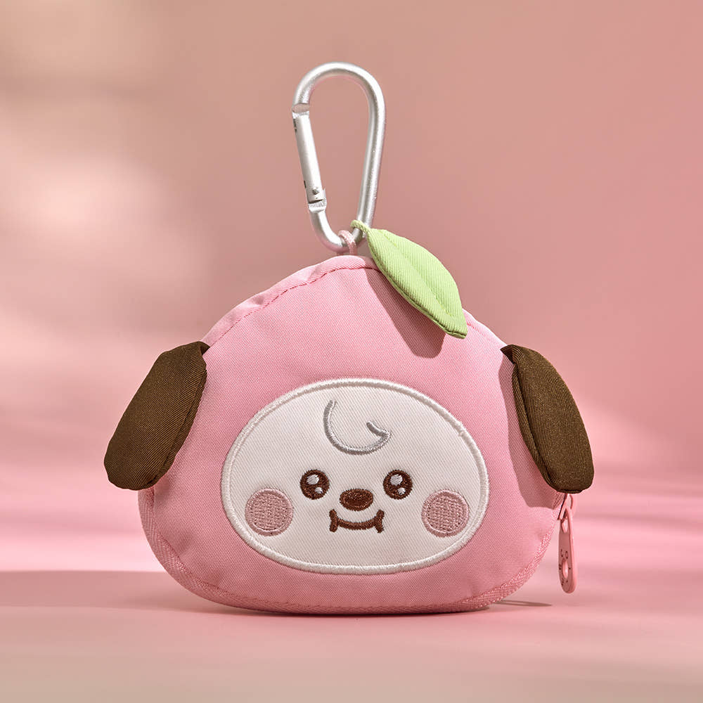 BT21: Peach Holic - Face Pouch Keyring