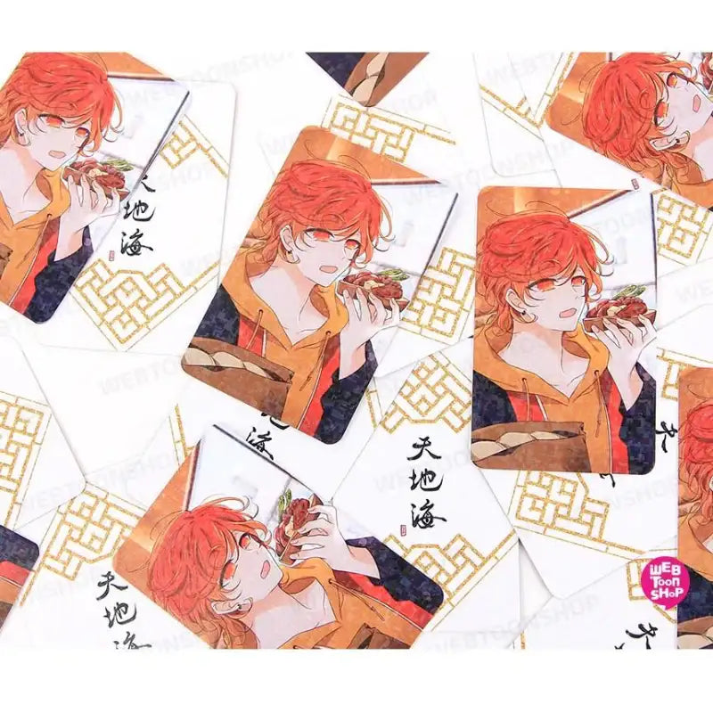 Heaven And Earth - Photo Card + Heart Button (Random) - Webtoon Shop - Accessories - Harumio