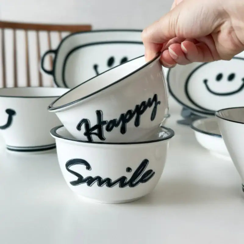 SALDA - Smiley Tableware Set 10p - SALDA - Tableware Set - Harumio