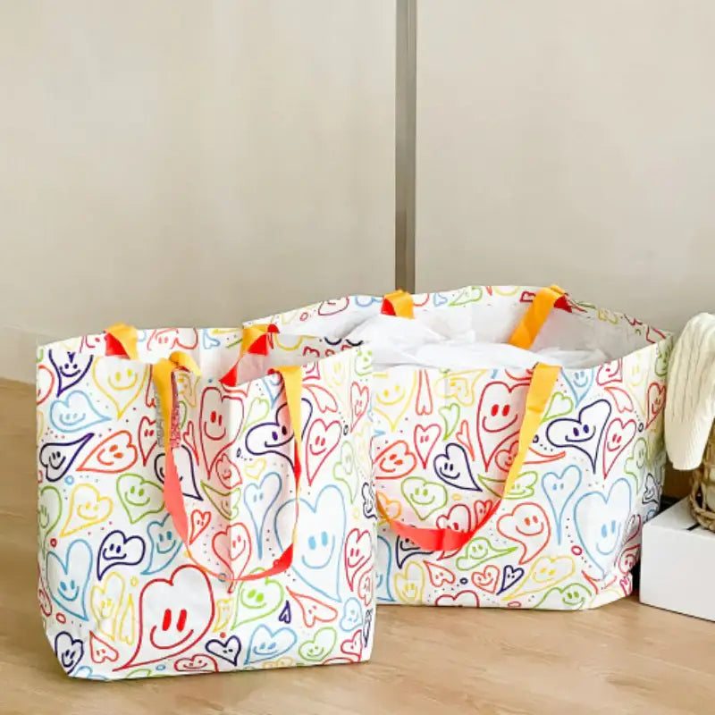 SALDA - Smiley Shopping Basket - SALDA - Bags - Harumio