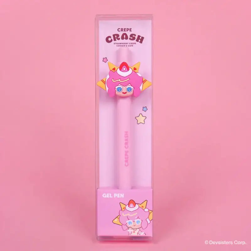 Cookie Run - Crepe Crash Strawberry Crepe Flavor Cookie Gel Pen - Cookie Run - Pen - Harumio