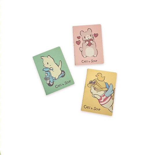 Cats and Soup X V-Square - Mini Notebook - V-SQUARE - Notebook - Harumio