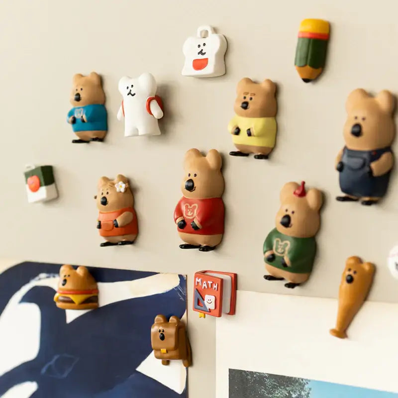 Dinotaeng - Quokka in School Magnet - Dinotaeng - Magnets - Harumio